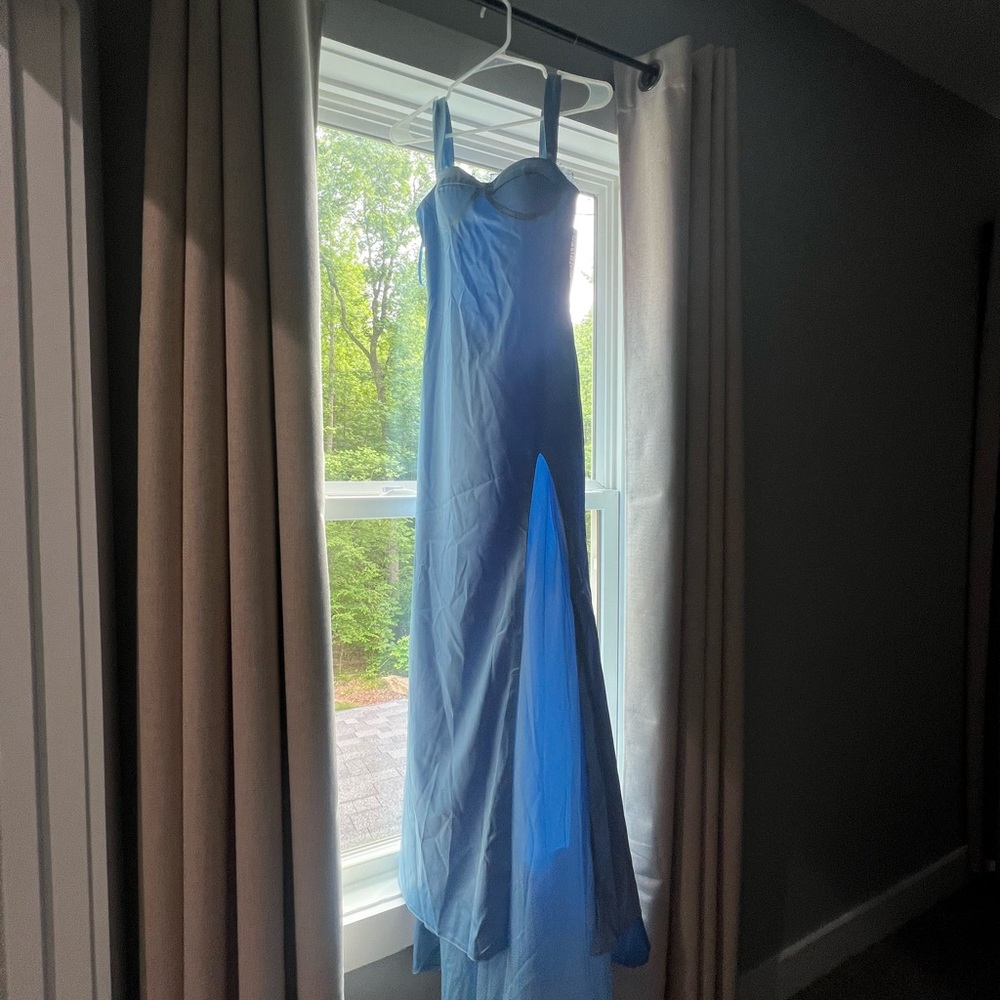 Elegant Blue Evening Dress